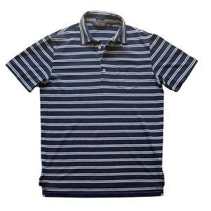 Polo Golf Ralph Lauren Men’s Striped Polo Shirt Navy & White Size Medium